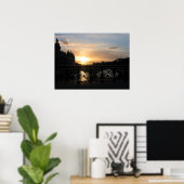 パリの夕日 ポスター (ホームオフィス)