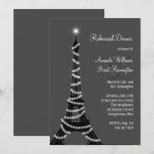 パリの夜の彩り豊かなリハーサルディナー招待状 招待状 (正面/裏面)