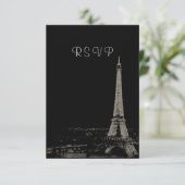 パリの夜への出欠返信 出欠カード (スタンド正面)