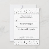 パリの夜への出欠返信 出欠カード (裏面)