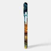 パリの夜エッフェルタワーバンゴッホスタイル Case-Mate iPhoneケース (裏面 / 左)