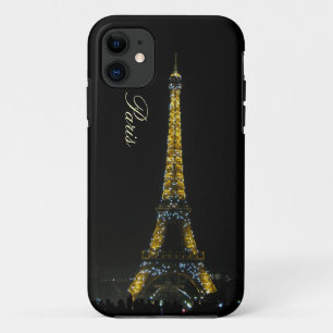 パリの夜場合のエッフェル塔 iPhone 11 ケース