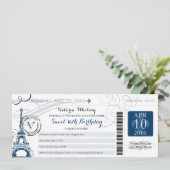 パリの夜 | Sweet 16誕生日 招待状 (スタンド正面)