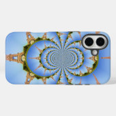 パリの夢 | エッフェル塔 カレイドスコープ ブルースカイ Case-Mate iPhoneケース (裏面 (横))