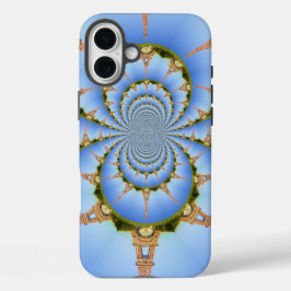 パリの夢 | エッフェル塔 カレイドスコープ ブルースカイ iPhone 16 PLUSケース