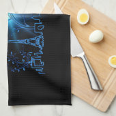 パリの大晦日 キッチンタオル (四つ折り)