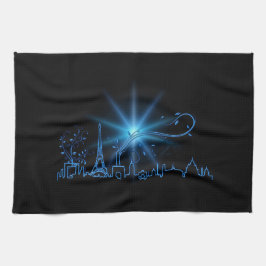 パリの大晦日 キッチンタオル