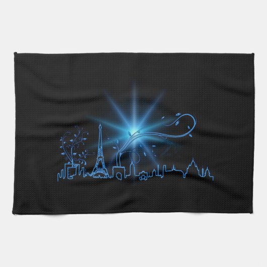 パリの大晦日 キッチンタオル (横)