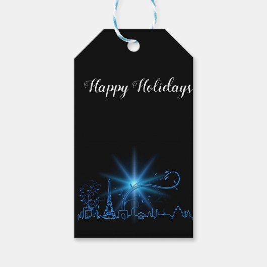 パリの大晦日 ギフトタグ (正面)