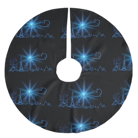 パリの大晦日 ブラッシュドポリエステルツリースカート (正面)