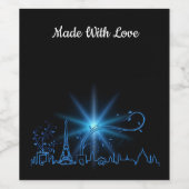 パリの大晦日 ワインラベル (シングルラベル)