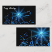 パリの大晦日 名刺 (正面/裏面)