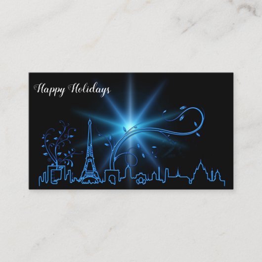 パリの大晦日 名刺 (正面)