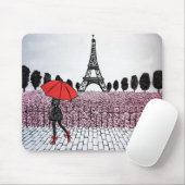 パリの女の子 マウスパッド (マウス)