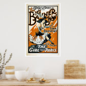パリの女の子、ヴィンテージミュージカルポスター ポスター (キッチン)