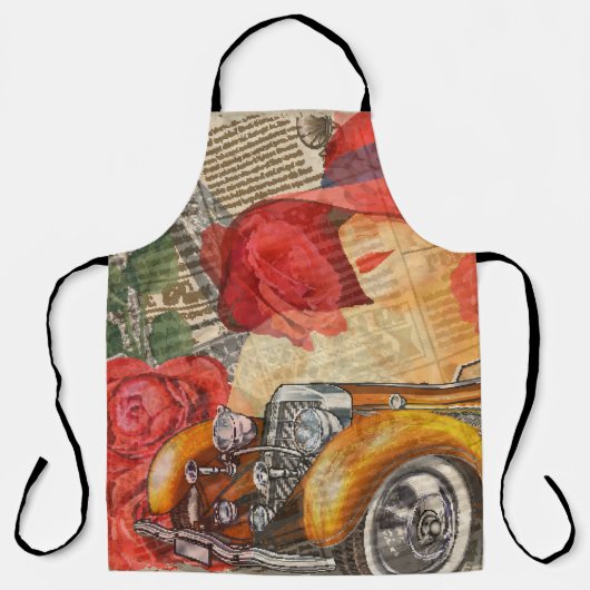 パリの女性:エッフェルタワーレトロ。 エプロン (正面)