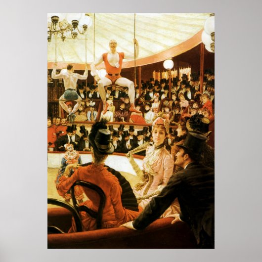 パリの女性~サーカス好き~ジェイムズ・ティスト~ ポスター (正面)