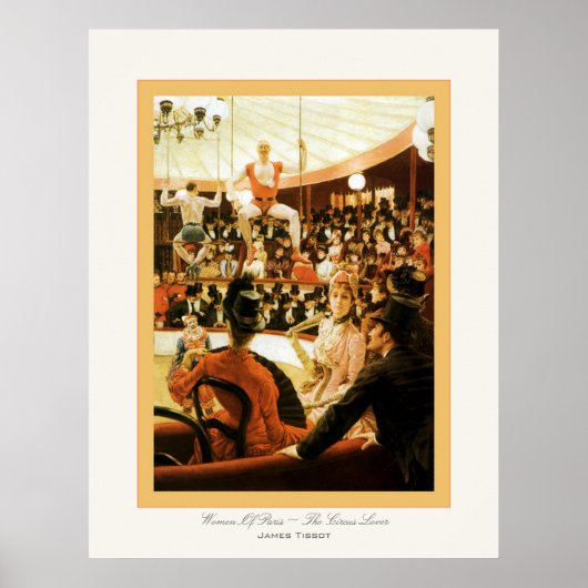 パリの女性～サーカス好き～ジェームス・ティスト ポスター (正面)