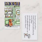 パリの子犬にあなたのペットを送って下さい 名刺 (正面/裏面)