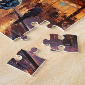 パリの宇宙飛行士 ジグソーパズル (側面)