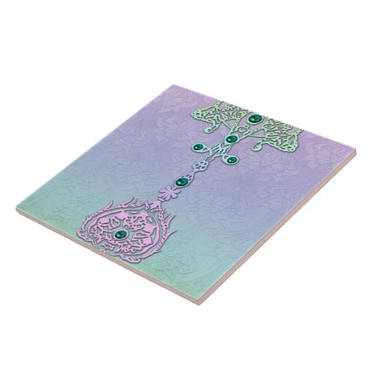 パリの宝石: 柔らかい虹 タイル (側面)