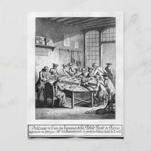 パリの小郵便局インテリア ポストカード (正面)