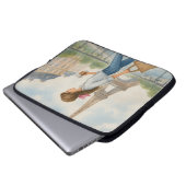 パリの少女 ラップトップスリーブ (正面下部)