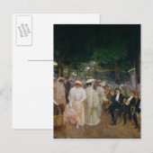 パリの庭園または美しい ポストカード (正面/裏面)