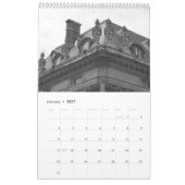 パリの建築のカレンダー カレンダー (1月 2027)