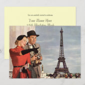 パリの恋人たちへの招待状 招待状 (正面/裏面)