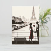 パリの愛のささやき - エッフェル塔のバレンタイン シーズンカード (スタンド正面)
