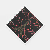 パリの愛, フランスのテーマパーティーペーパーナプキン スタンダードランチョンナプキン (角)