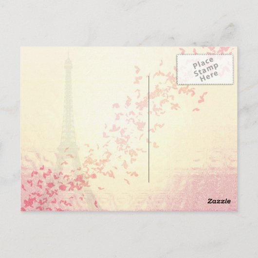 パリの愛 ポストカード (裏面)