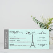 パリの招待状, パリのテーマ招待状, 誕生日 招待状 (スタンド正面)