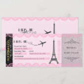 パリの招待状, パリのテーマ招待 招待状 (正面/裏面)