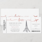 パリの招待状, パリのブライズシャワー招待状 招待状 (正面/裏面)