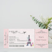 パリの招待状, パリのブライズシャワー, ベビーシャワー 招待状 (スタンド正面)