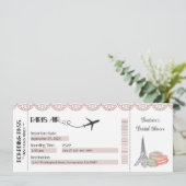 パリの招待状, パリをテーマにしたパーティーの招待状 招待状 (スタンド正面)