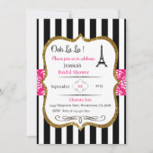 パリの招待状, パリをテーマにしたパーティーの招待状 招待状 (正面)