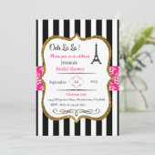 パリの招待状, パリをテーマにしたパーティーの招待状 招待状 (スタンド正面)