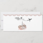 パリの招待状, パリをテーマにしたパーティーの招待状 招待状 (裏面)