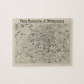 パリの旧地図 ジグソーパズル (横)