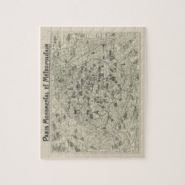 パリの旧地図 ジグソーパズル