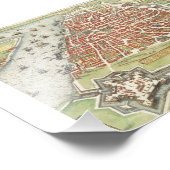 パリの旧飛行機の地図–1272 フォトプリント            (角)