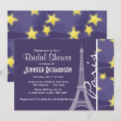 パリの星空 ; エッフェル塔 招待状 (正面/裏面)