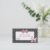 パリの最新のファッションのピンクのプードルのお母さんのテレホンカード コーリングカード (スタンド正面)