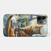 パリの朝 | カフェのトラ猫 Case-Mate iPhoneケース (裏面(横))