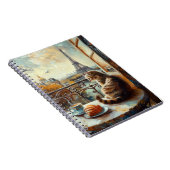 パリの朝 | ジンジャーキャット・アット・ア・カフェ ノートブック (右側)