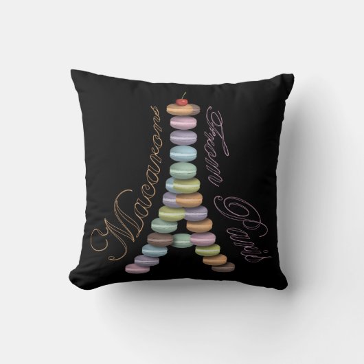 パリの枕からのマカロン クッション (正面)