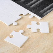 パリの標高(夜) – 赤 ジグソーパズル (側面)